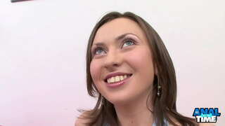 Горячий анальный секс со русской красоткой!!